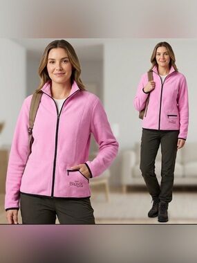 Gear For Sports Pink Fleece Jacket Full Zip The Equinox Resort Women's Large